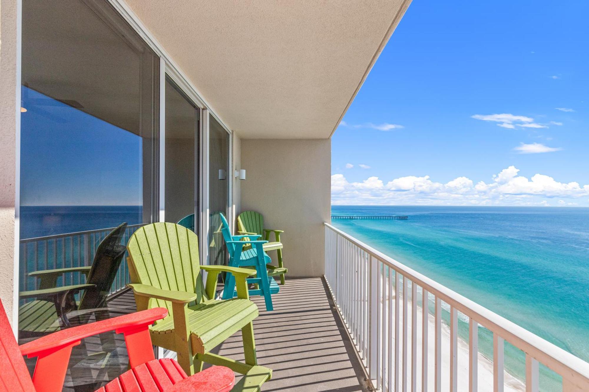 Tidewater Escape: 1Br/2Ba Beachfront Condo, Sleeps 6, Gulf Views & Comfort! Panama City Beach Zewnętrze zdjęcie